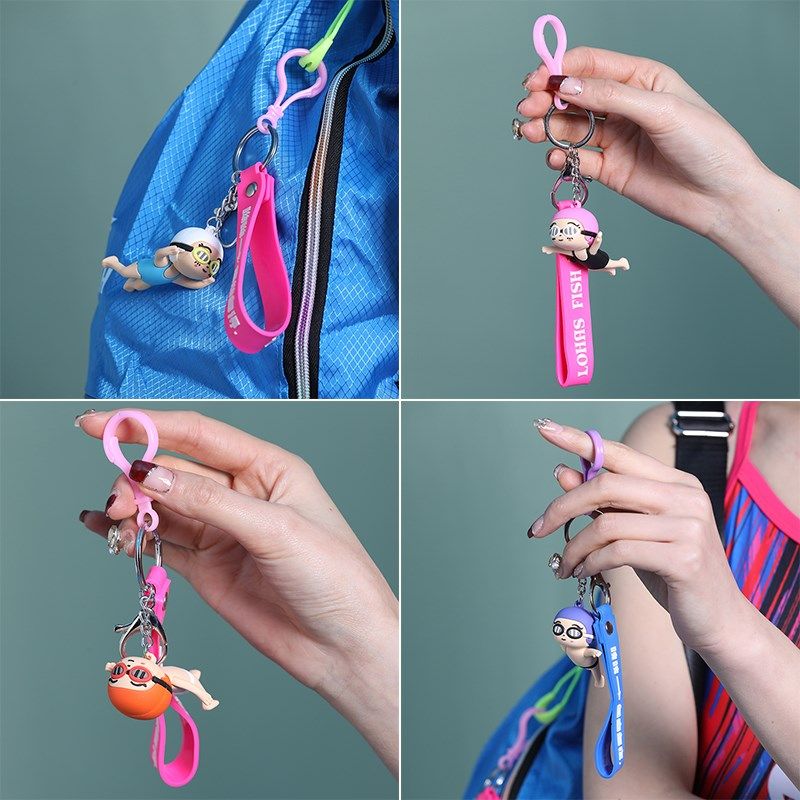 艾飞鱼卡通软胶体育挂饰男女车钥匙扣游泳体育比赛摆件包包挂件,节庆用品/礼品,钥匙扣,淘宝优惠券,粉丝福利购,淘宝优惠卷