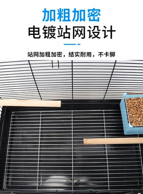 虎皮鹦鹉鸟笼牡丹文鸟玄凤大号别墅鸟笼子新款防撒金属观赏繁殖笼