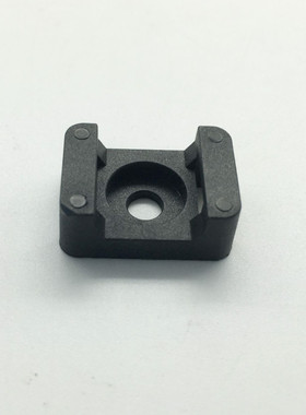 黑白STM-2S马鞍形扎带固定座 HC-2s电线固定块 M5螺丝孔 100只