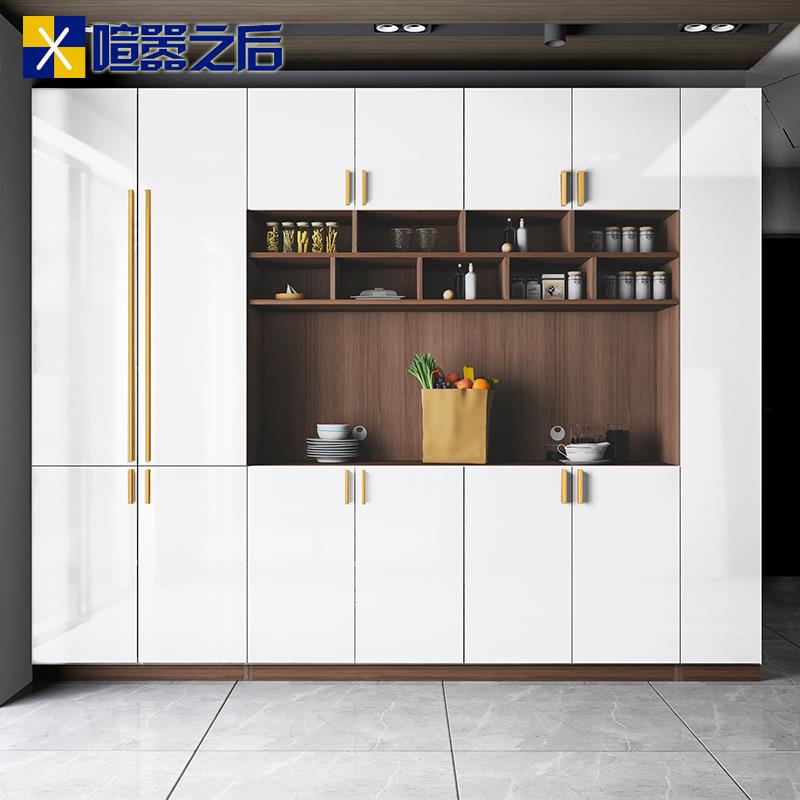 北欧餐边柜酒柜一体靠墙家用餐厅置物柜高柜定制墙边储物柜8G-803