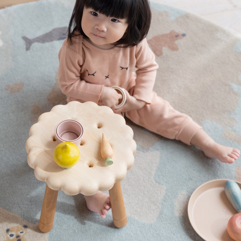 上形孩在 幸运小饼干 饼干凳儿童节生日礼物换鞋凳矮凳实木儿童凳
