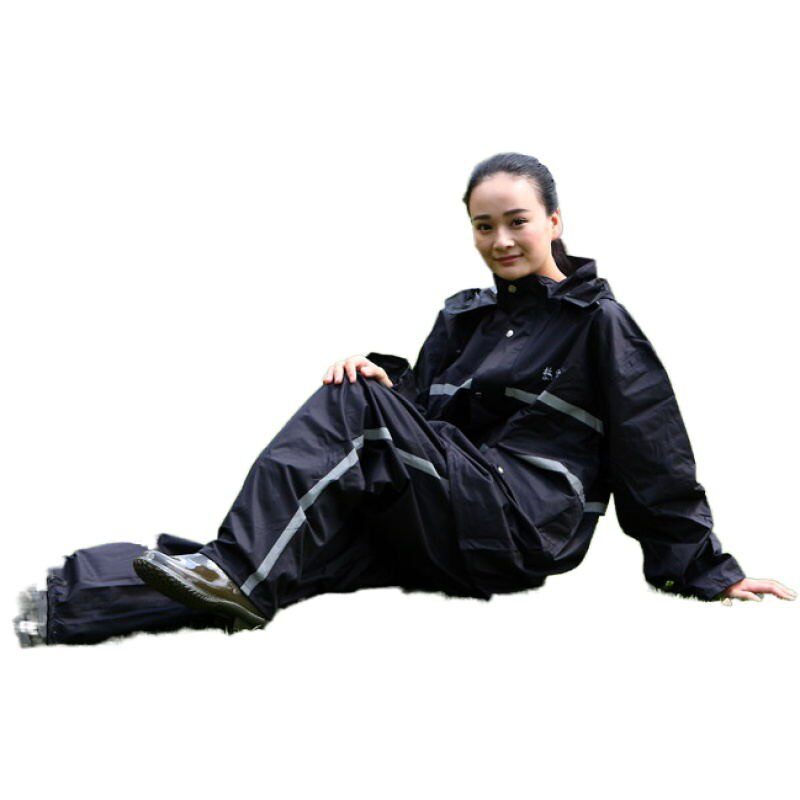 故乡行成人分体雨衣户外防雨裤骑行双层反光徒步摩托车盒子套装
