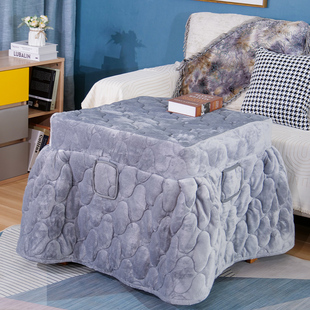 正方形烤火桌子罩套加厚烤火被考火架罩加绒烤火罩电炉罩家用冬季