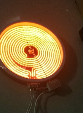 带杆出口温控发热盘 电炉烧烤发热盘 温控杆加热盘铁杆1200W1800W