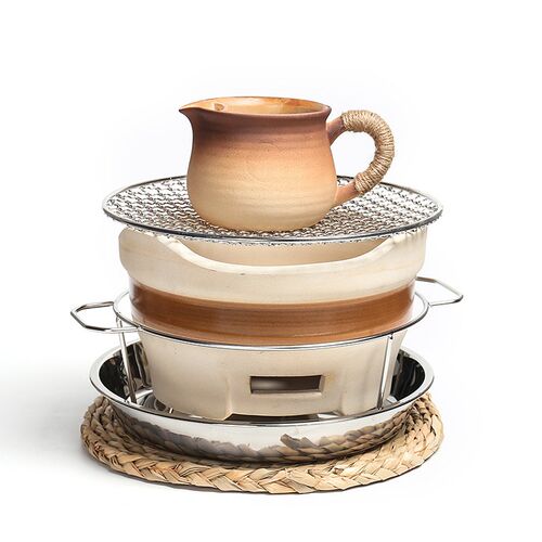 围炉煮茶家用室内烤茶罐罐茶网红煮茶器单茶壶煮茶陶炉炭炉全套装