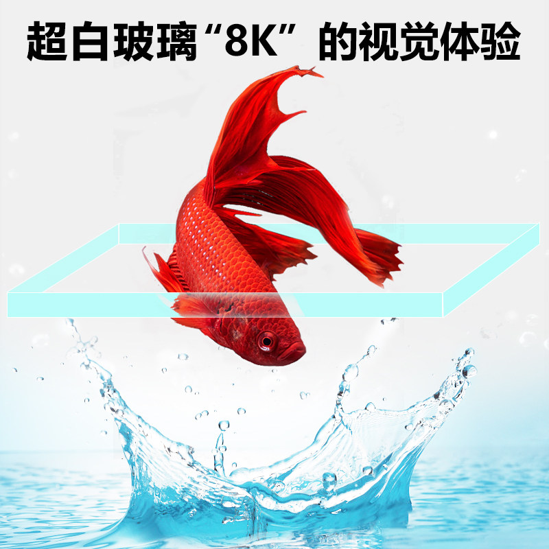 鱼缸客厅大型落地家用水族箱直角溢流双底滤玄关柜屏风隔断电视柜