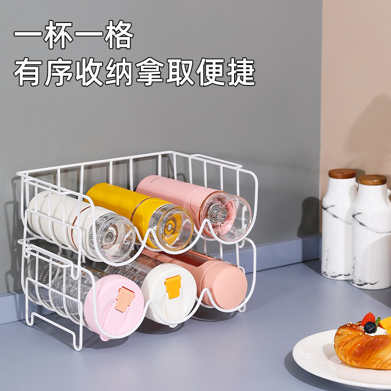 水杯收纳架多层桌面创意可叠加杯架防尘家用放奶瓶保温杯子置物架,家庭/个人清洁工具,杯架,淘宝优惠券,粉丝福利购,淘宝优惠卷