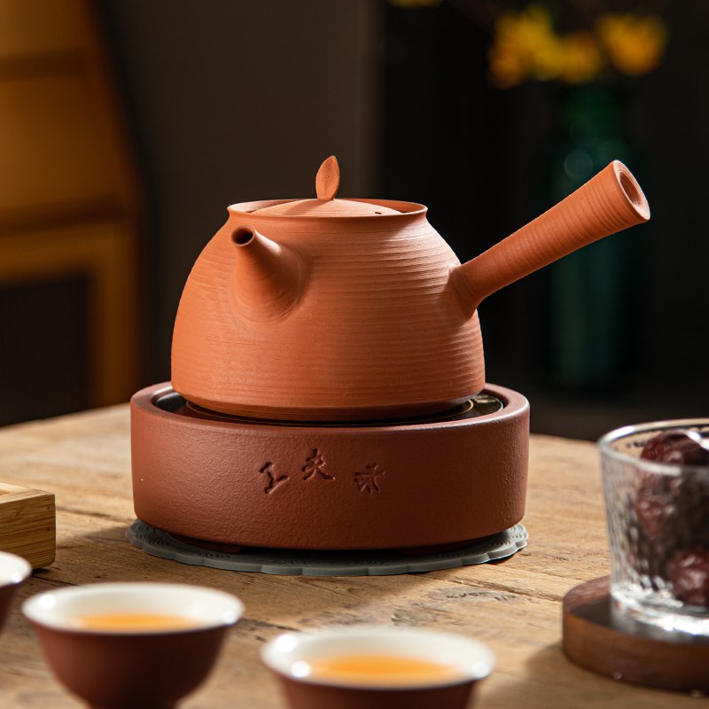 家用静音迷你红泥黑晶炉防水耐用可调节定时陶炉煮水壶工夫茶套装