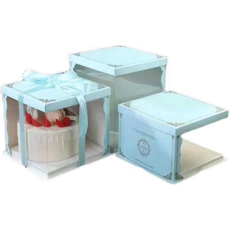 半透明网红生日蛋糕盒子6/8/10/12寸双层三层加高烘焙包装定制,厨房/烹饪用具,点心包装盒/包装袋,淘宝优惠券,粉丝福利购,淘宝优惠卷