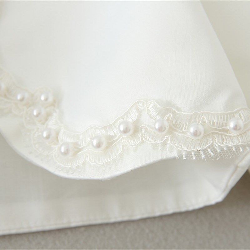 女童礼服披肩斗篷外套儿童花童婚纱礼服外套披风外搭开衫长袖外套