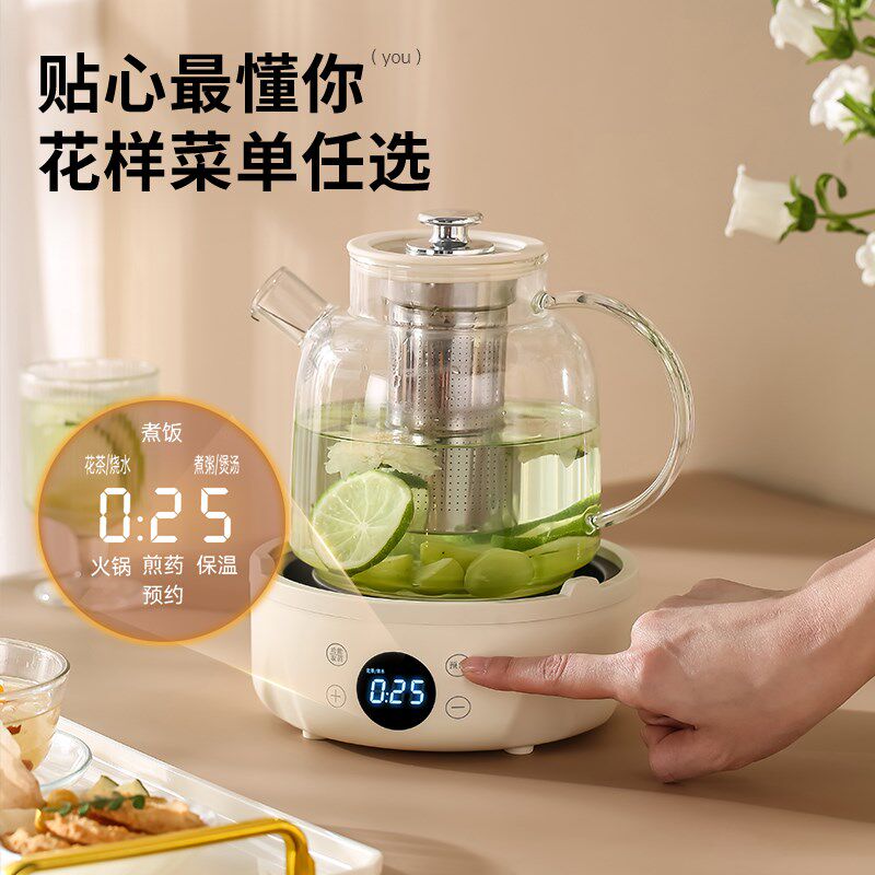 全玻璃养生壶家用多功能炖煮一体办公室小型花茶煮茶壶烧水壶女士