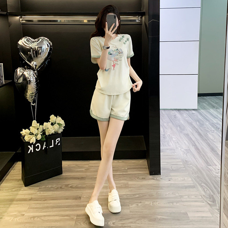 今年流行漂亮新中式改良国风盘扣短袖上衣T恤高级感宽松短裤套装,女装/女士精品,真丝上装,淘宝优惠券,粉丝福利购,淘宝优惠卷