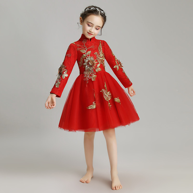 女童公主裙蓬蓬纱儿童婚纱裙花童晚礼服主持人钢琴演出服秋冬新款,童装/婴儿装/亲子装,儿童礼服,淘宝优惠券,粉丝福利购,淘宝优惠卷