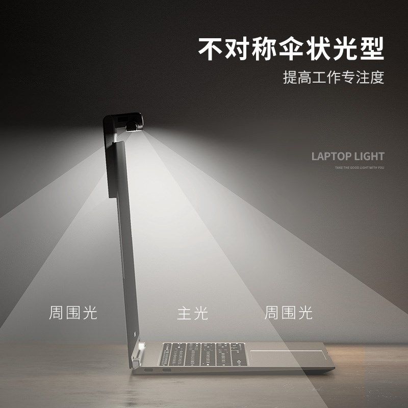 笔记本随行灯智能电脑显示器补光照明熬夜加班打游戏护眼屏幕挂灯