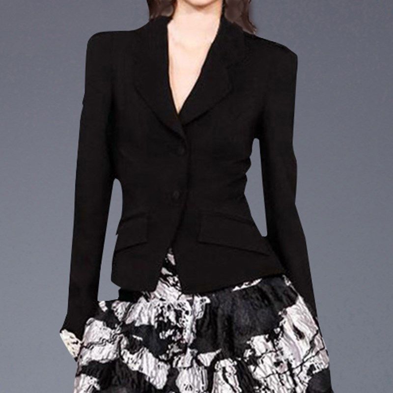 高档时尚女神范西装短外套御姐套装裙2024新款春夏半身裙子两件套