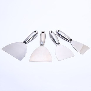 油灰刀子刮刀不锈钢刮腻子清洁铲刀铲刮1寸4寸5寸6寸灰刀抹泥刀铲