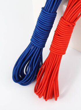 家用松紧带圆形彩色高弹力橡皮筋细绳跳皮筋橡筋带耐用裤腰头筋绳
