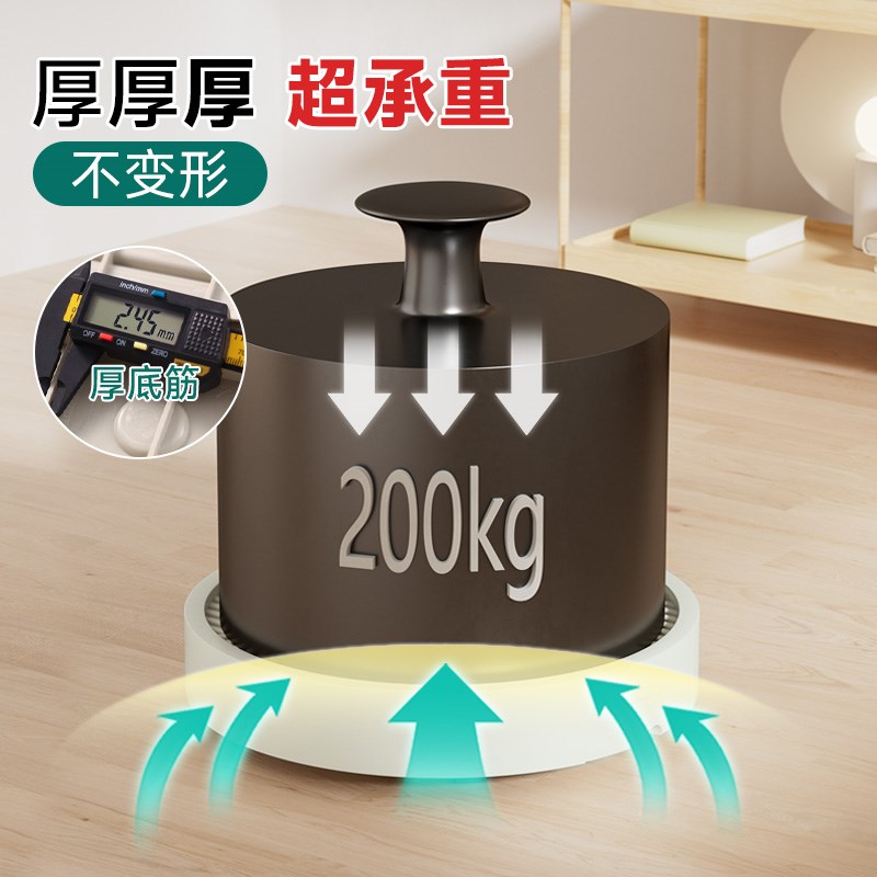 可移动花盆托盘带万向滚轮接水底座塑料加厚盆栽圆型盆托垫高透气