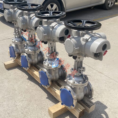 蒸汽管道专用智能一体式电动闸阀Z941W-40P-DN150不锈钢法兰