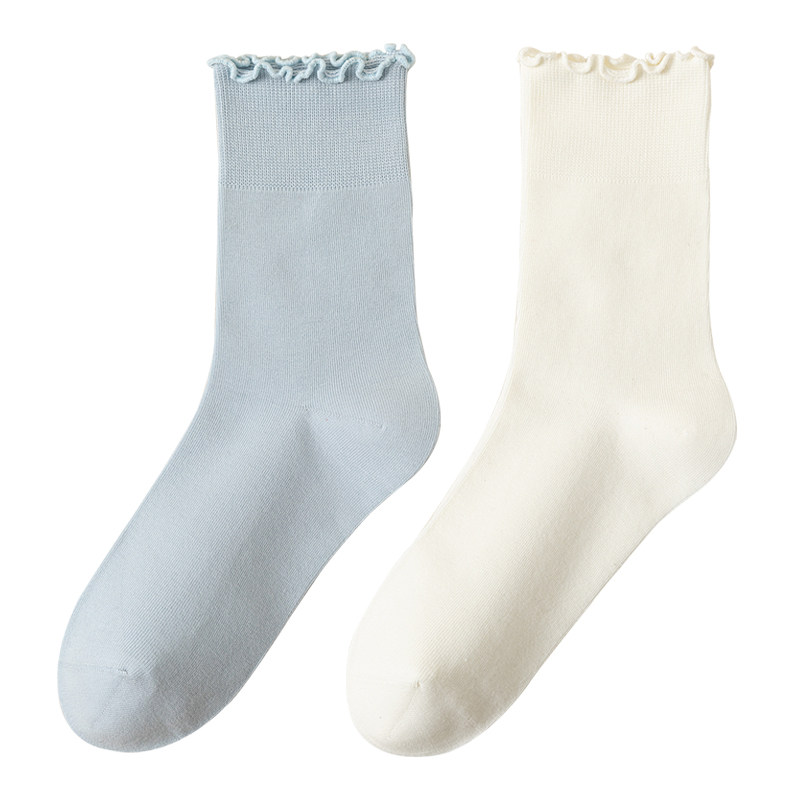 无骨袜子女中筒纯棉堆堆袜夏季薄款花边松口月子袜木耳边孕妇长袜,女士内衣/男士内衣/家居服,中筒袜,淘宝优惠券,粉丝福利购,淘宝优惠卷