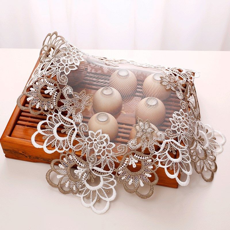 蕾丝防尘布小方巾家用厨房小电器盖布玻璃杯防尘遮盖布茶具茶盘布,居家布艺,万能盖巾,淘宝优惠券,粉丝福利购,淘宝优惠卷