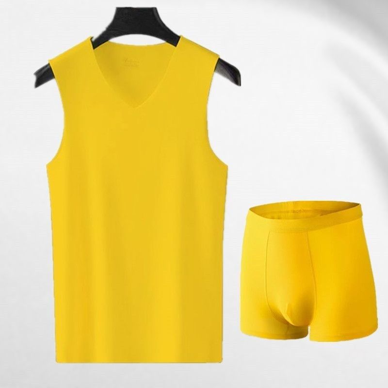 本命年黄色德绒背心男士黄内裤袜子套装闰年黄背心无痕自发热内衣,女士内衣/男士内衣/家居服,吊带/背心/T恤/打底/肌底衣,淘宝优惠券,粉丝福利购,淘宝优惠卷