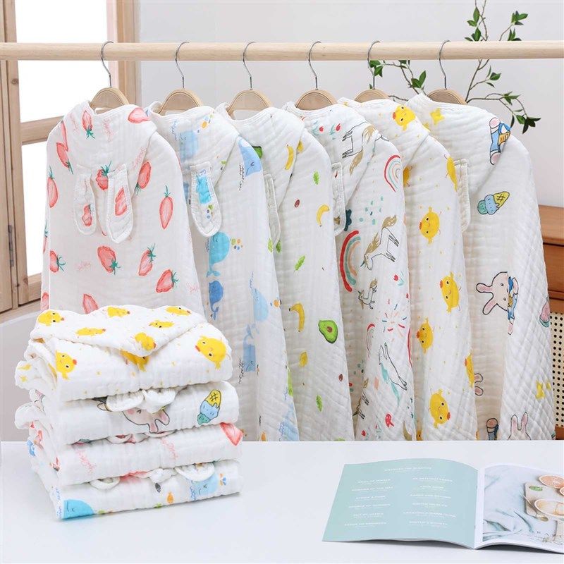 纯棉纱布儿童浴巾斗篷带帽可穿吸水洗澡浴袍婴儿宝宝男女童毛巾被,婴童用品,浴袍,淘宝优惠券,粉丝福利购,淘宝优惠卷