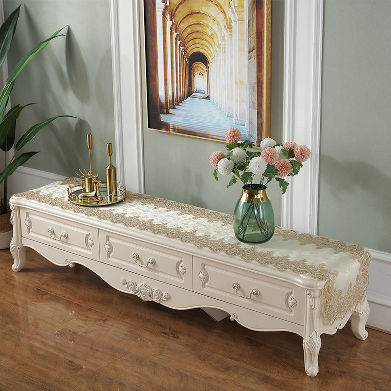 橙子快跑欧式桌旗蕾丝布艺电视柜桌垫美式田园茶几桌旗 鞋柜盖布,居家布艺,桌旗,淘宝优惠券,粉丝福利购,淘宝优惠卷