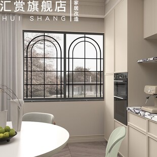 法式复古卫生间玻璃门贴纸防窥遮光厨房磨砂膜窗户透光不透人装饰