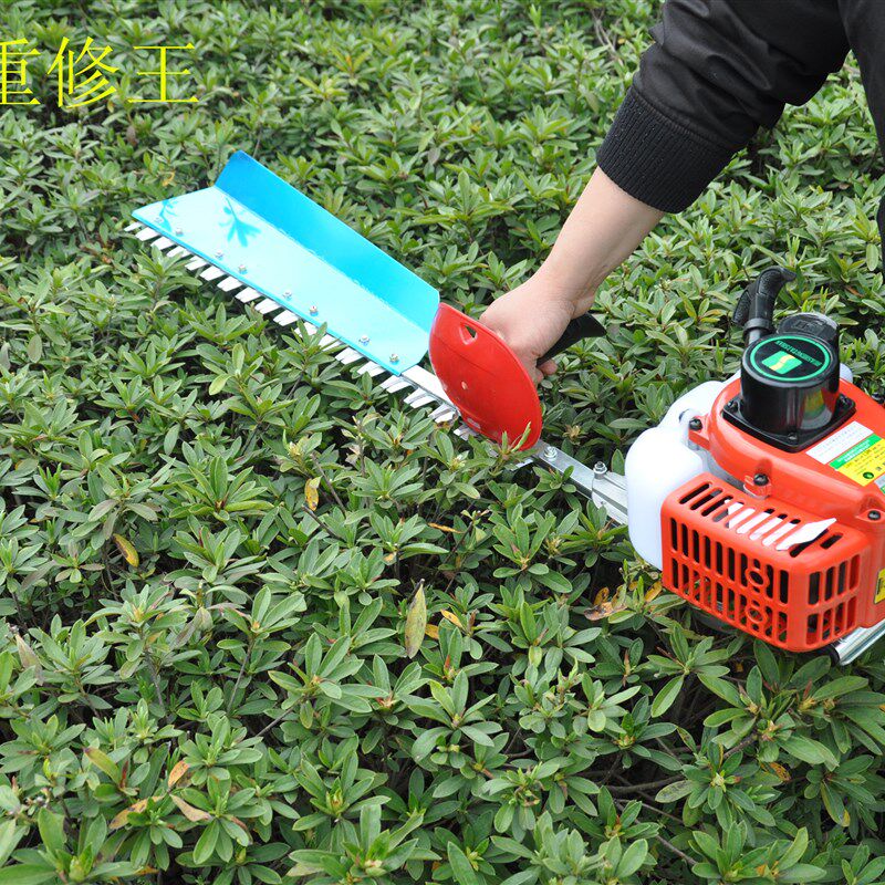 绿篱机单刃重修王双汽油茶叶茶树修剪机粗枝手持式重剪配华盛动力