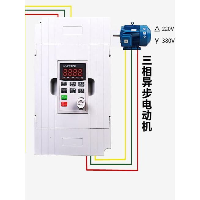 变频器三相380v/单相220v风机水泵电机调速0.75/1.5/2.2/4/7.5KW