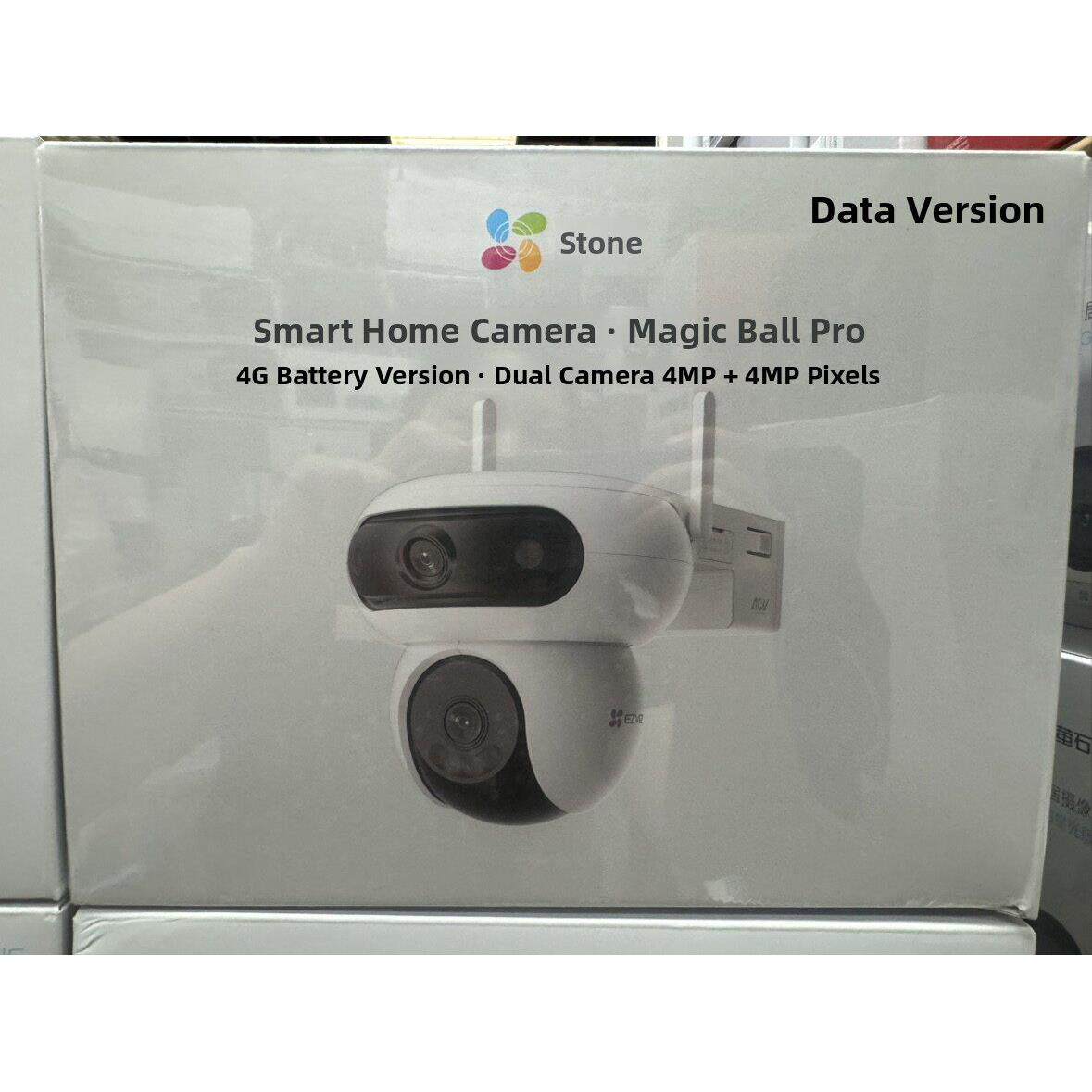 Ezviz Hb90魔法丸相机三盘/倾斜双摄像头4g终身无流量版本。免费