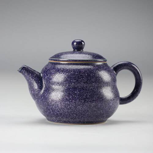 钧瓷星空紫西施壶家用泡茶壶功夫茶具窑变釉高档茶壶送礼礼盒套装