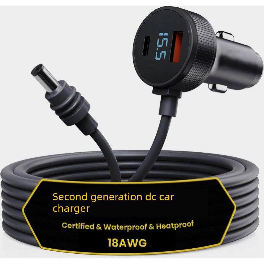 适用于迷你汽车60W充电器到迷你Dc防水头数码显示点烟器Usb-C超级
