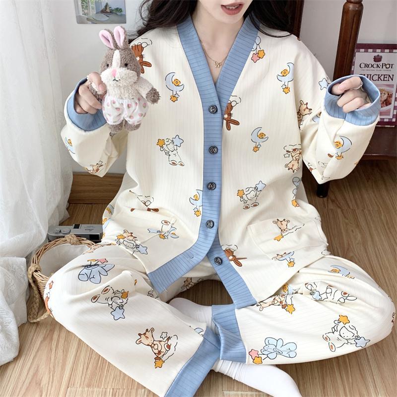 睡衣女春秋季长袖冰丝大码200斤胖MM大码300斤莫代尔家居服套装