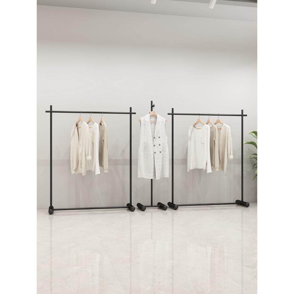 服装店展示架落地式女装店货架中岛架陈列架挂衣架童装店铁艺侧挂