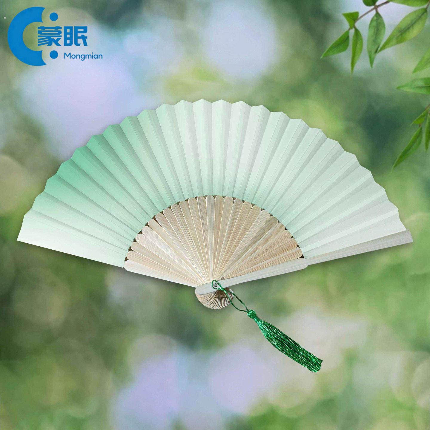 扇子可携式折叠扇子新中式复古风扇子扇渐层折扇夏季中国风汉服随