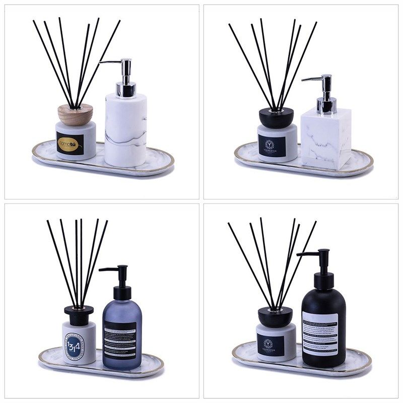 样板间洗手台摆件厕所洗手液瓶卫生间软装饰品浴室柜托盘套装组合,家居饰品,装饰摆件,淘宝优惠券,粉丝福利购,淘宝优惠卷