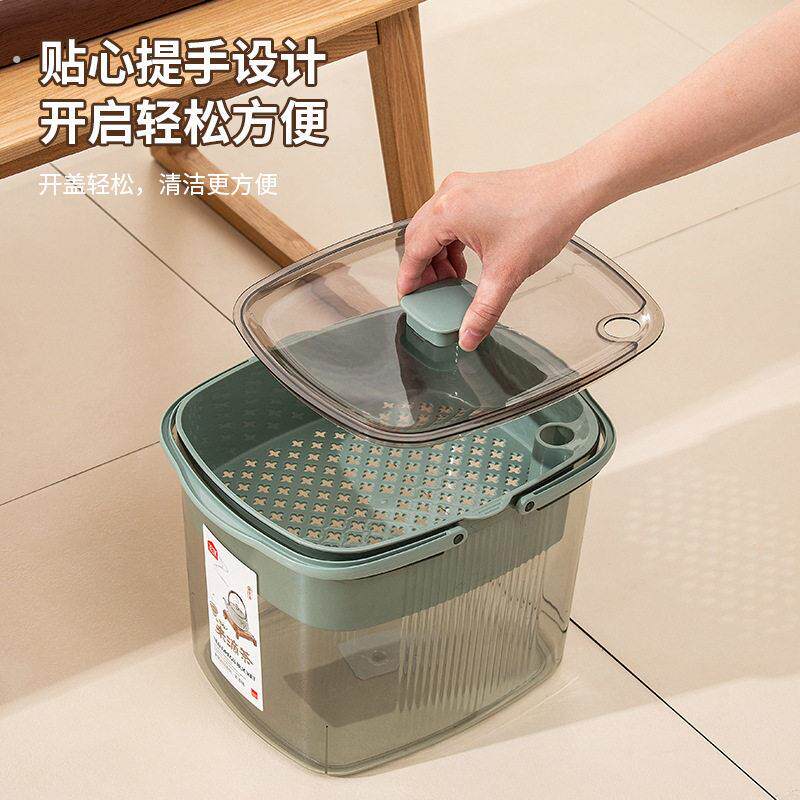 透明茶渣桶加厚茶盘排水茶渣桶废水茶桶家用大容量汤渣分离垃圾桶