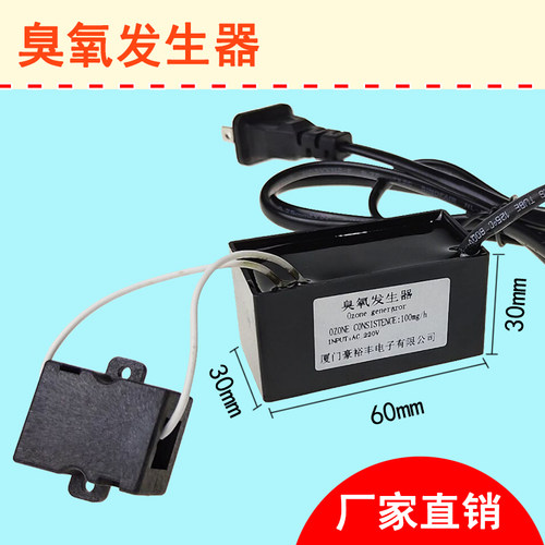 室内家用220V小型100mg臭氧空气消毒臭氧发生器除味器杀菌衣物内