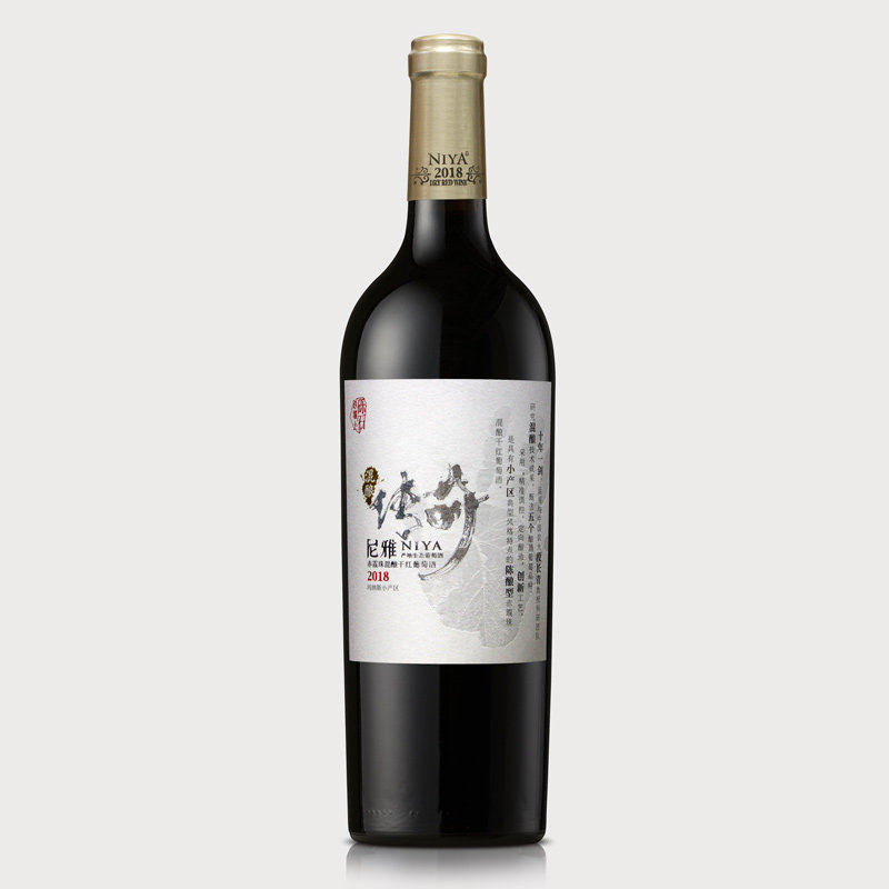 尼雅传奇赤霞珠混酿陈酿型干红葡萄酒750ml 2018款