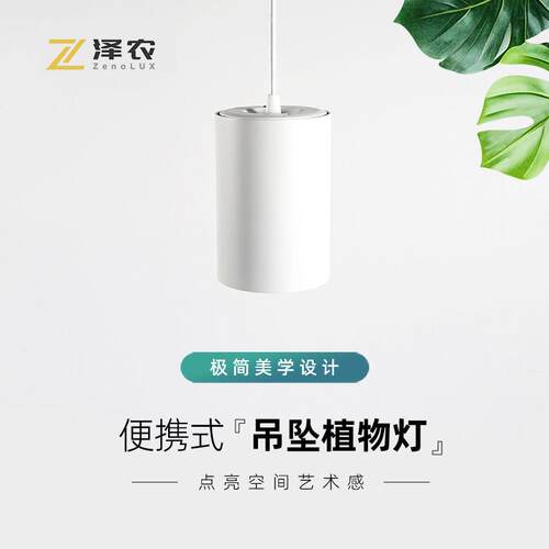 【泽农】便携式吊坠植物灯植物补光灯全光谱补光灯