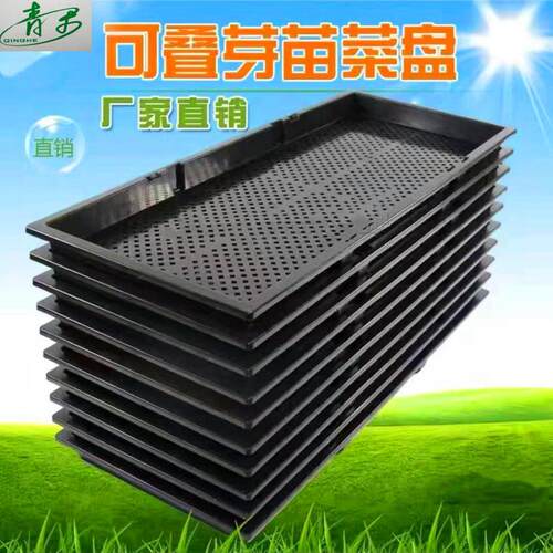 1育苗盘水培盘无土栽培商用种植盘豌豆苗用长方形芽菜专用筐