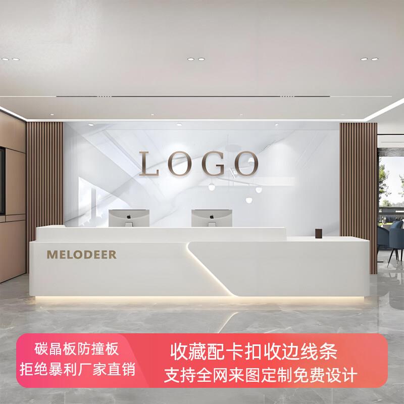 公司前台背景墙碳晶板竹木板美容院彷大理石纹格栅装饰竹炭纤维板