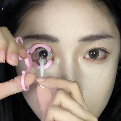 隐形眼镜摘戴工具美瞳取戴器撑眼皮新手神器吸棒夹子镊子辅助器