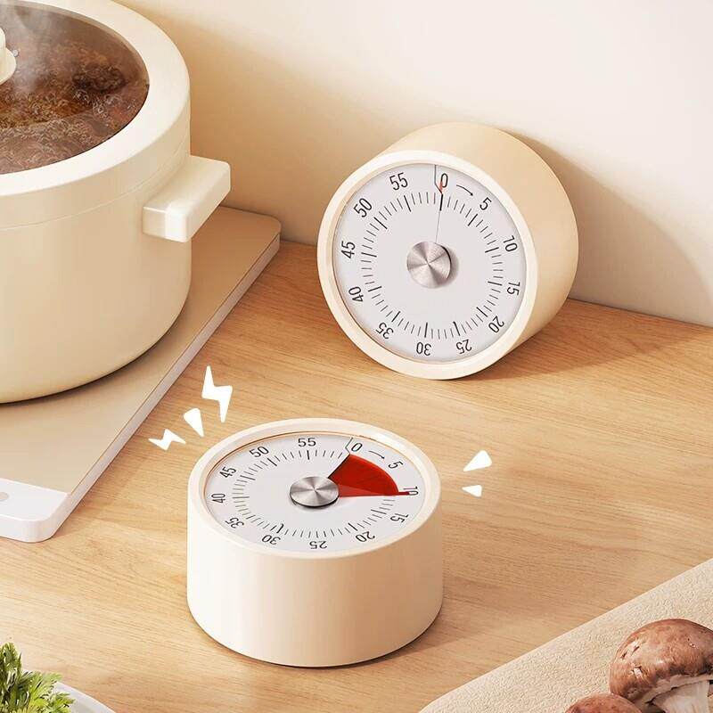 德国精工厨房计时器机械做饭定时提醒学习时间管理闹钟磁吸定时器