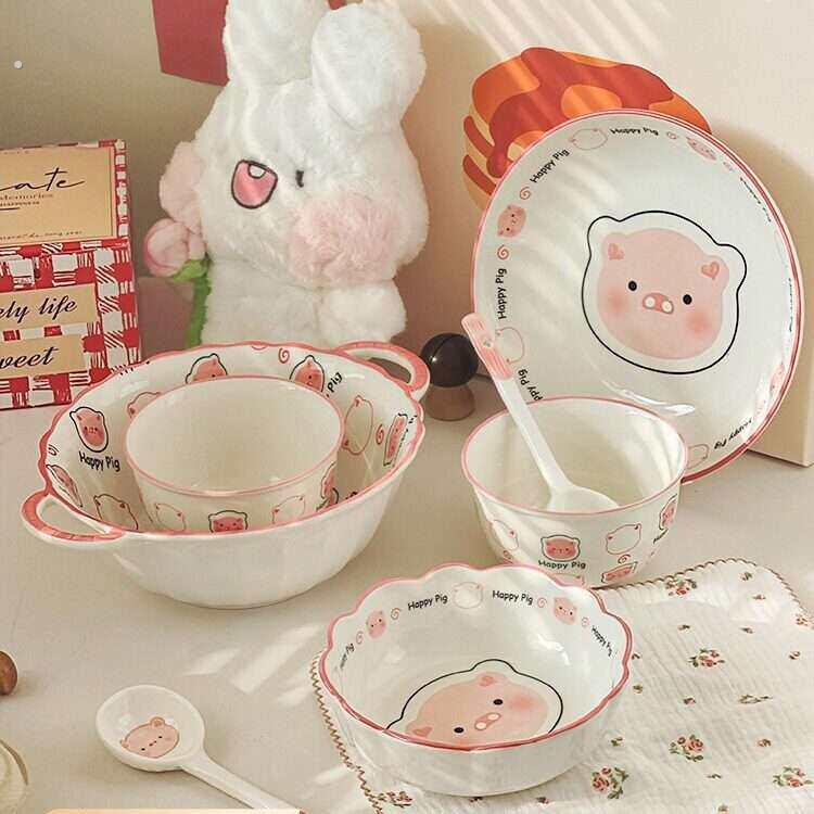 碗盘套装家用餐具碗碟碗具陶瓷碗漂亮好看的高颜值高级感瓷器一套