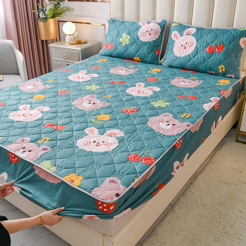 定制床笠单件全包加厚夹棉床罩防滑席梦思床垫保护套防尘罩床垫套