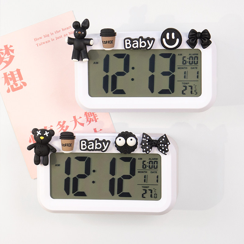 冰箱贴气温时钟磁铁装饰冰箱计时器厨房定时懒人闹钟电子钟冰箱贴,家居饰品,冰箱贴,淘宝优惠券,粉丝福利购,淘宝优惠卷