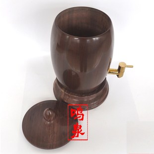 鸣泉石缸木鱼石原石水桶水罐整石木鱼石水缸饮水机矿化饮水器净水